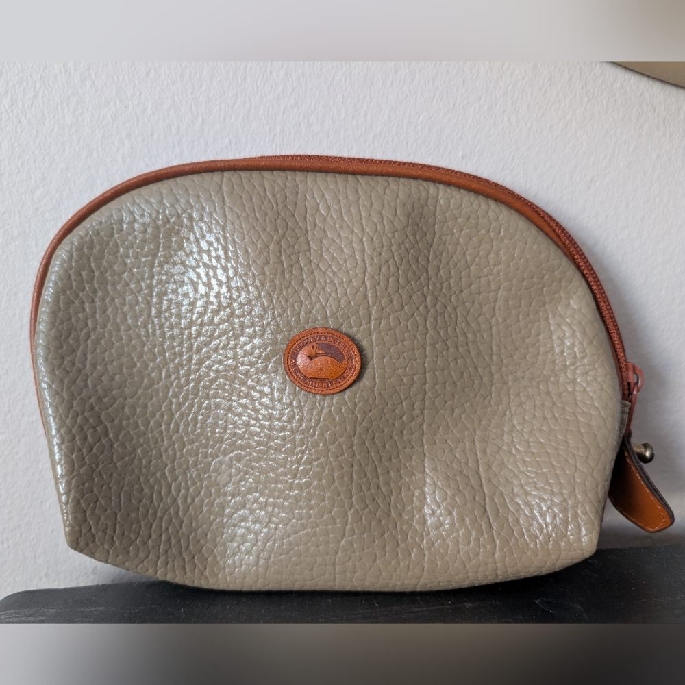 Dooney & Bourke Taupe and Brown Pouch